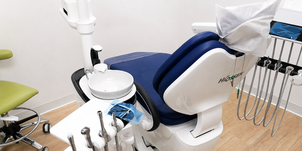 Dental treatment room at McCowan & Bullock Dental Center