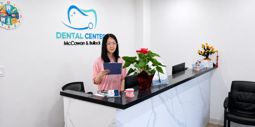 Front desk at McCowan & Bullock Dental Center
